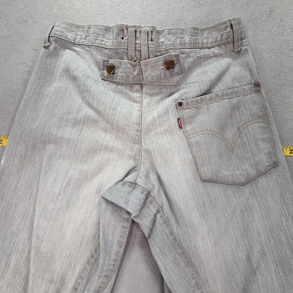 VTG Levis Engineered Jeans Mens Gray Japan Buckle Back One Twisted Fits 32x32
